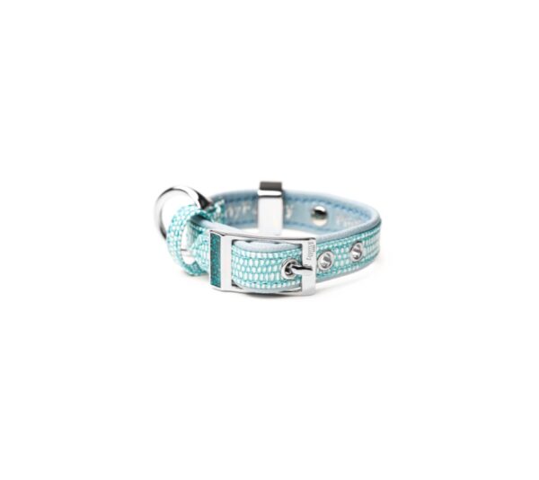 #MyFa Saint Tropez Halsband Turkos S/M 22mmx30-36cm