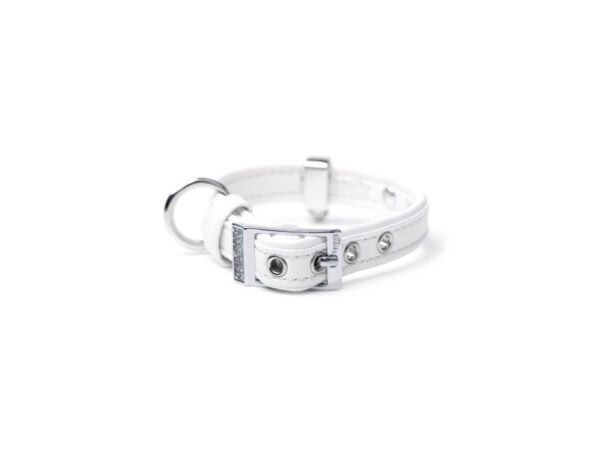 #MyFa Saint Tropez Halsband Vit M/L 22mmx37-45cm