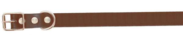 Alac Läderhalsband Ställbart Brun 12mmx35cm