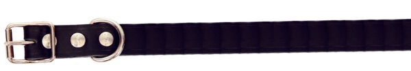 Alac Läderhalsband Ställbart Svart 22mmx60cm