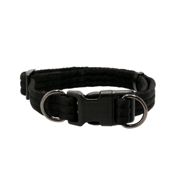 Dogman Kanalhalsband Vera Ställbart Svart 25mmx38-66cm
