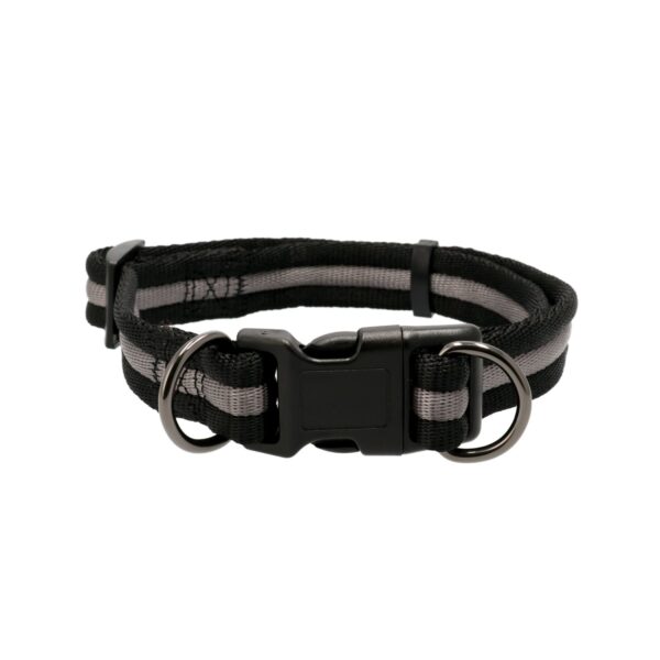 Dogman Kanalhalsband Vera Ställbart Grå 25mmx38-66cm
