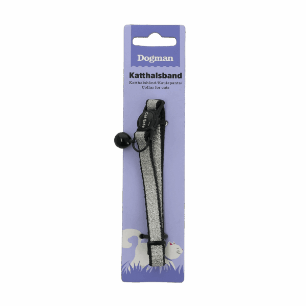 Dogman Katthalsband Gina Svart 10mmx18-30cm