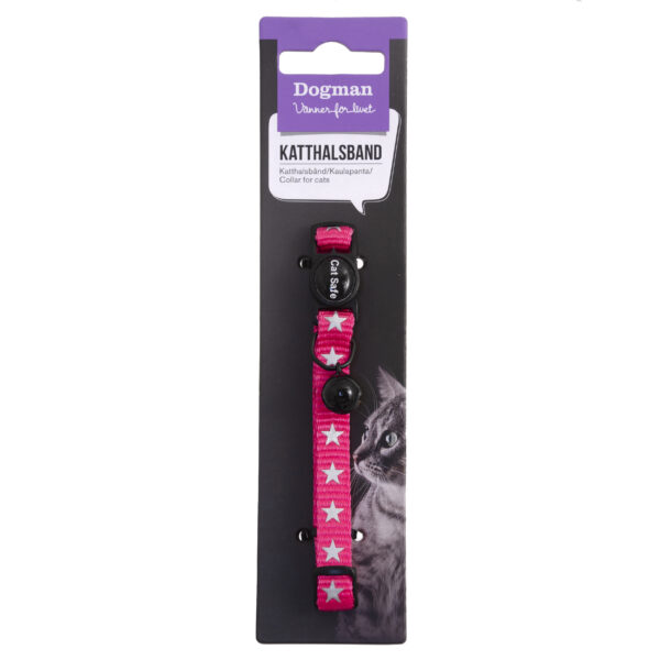 Dogman Katthalsband Simba Rosa 10mmx18-30cm