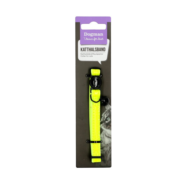 Dogman Katthalsband Riffe Gul 10mmx19-30cm