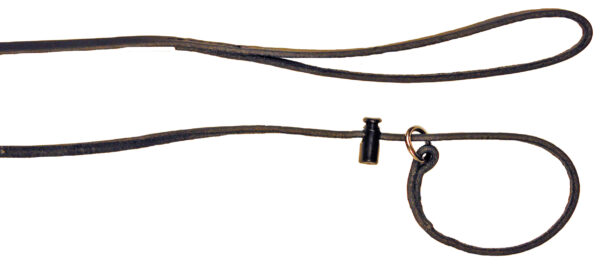 Alac Utställningskoppel Läder Svart 6mmx160cm