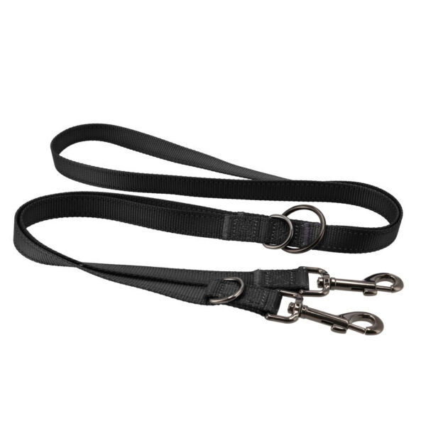 Dogman Nylonkoppel Iris Multi Svart 25mmx200cm