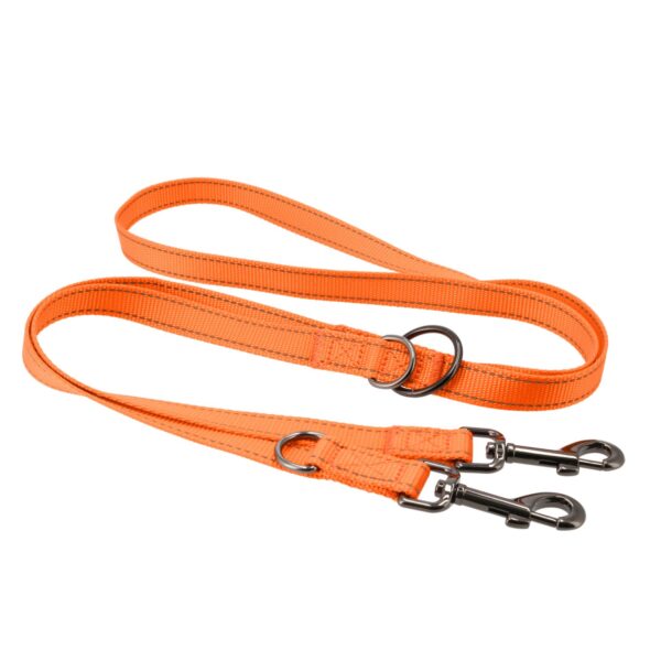 #Dogman Nylonkoppel Iris Multi Orange 10mmx200cm