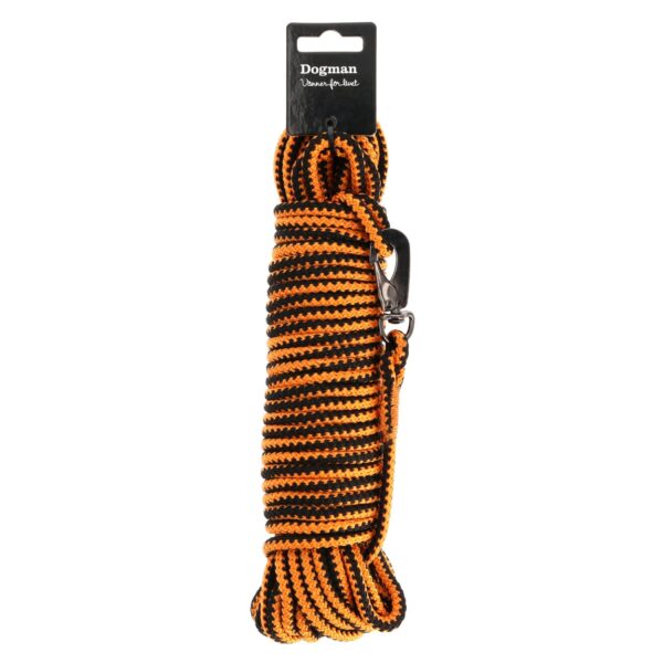 Dogman Spårlina Iris Flätad Orange 6,5mmx15m