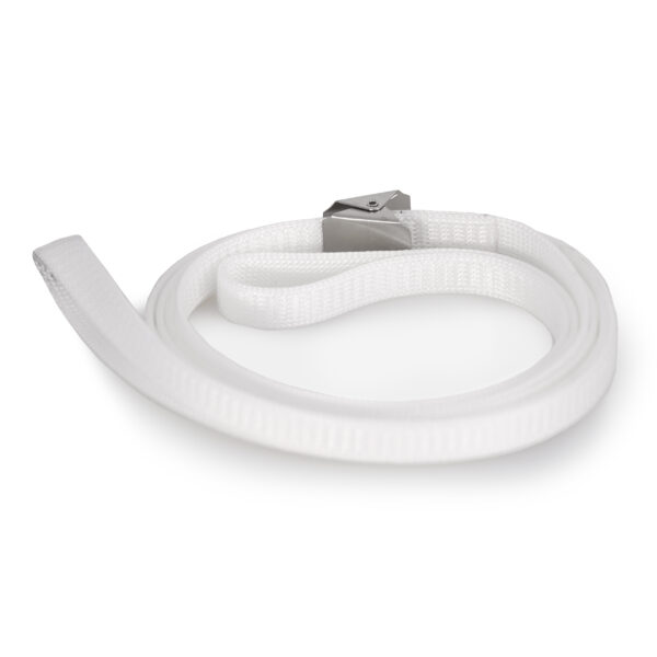Dogman Utställningskoppel Fina Platt Vit 10mmx110cm