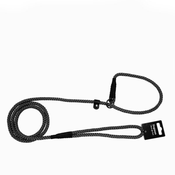 Dogman Retrieverkoppel Iris Svart 9mmx160cm