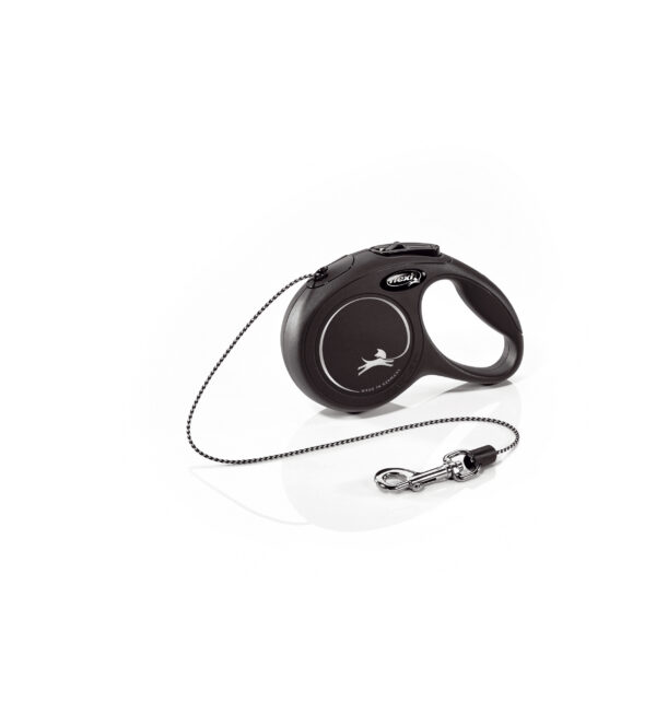 Flexi New Classic Cord Svart M 8m