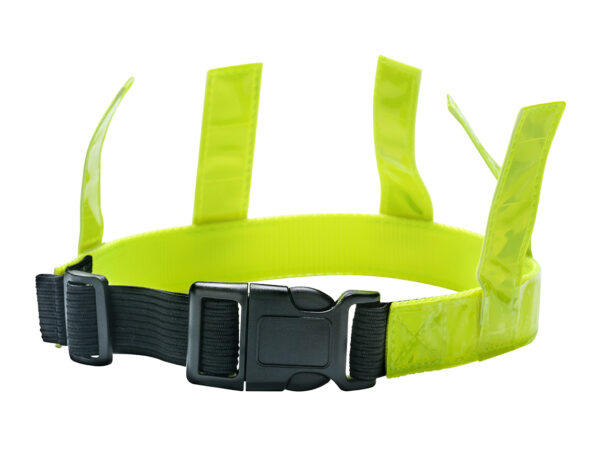 Dogman Reflexhalsband med Flärpar Gul 25mmx52-62cm
