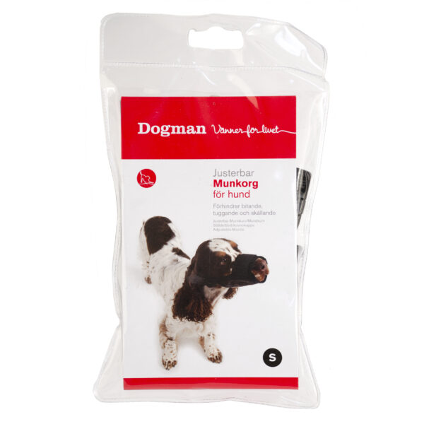 Dogman Munkorg Mjuk Svart 20-25cm/38-54cm