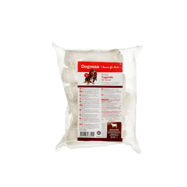 Dogman Tuggrulle Rullad 10p Vit 12,5cm