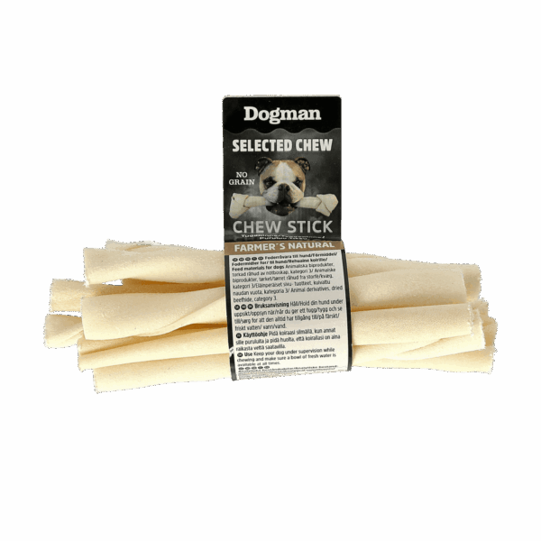 Dogman Selected Tuggpinnar Natur 10p Vit 12,5cm