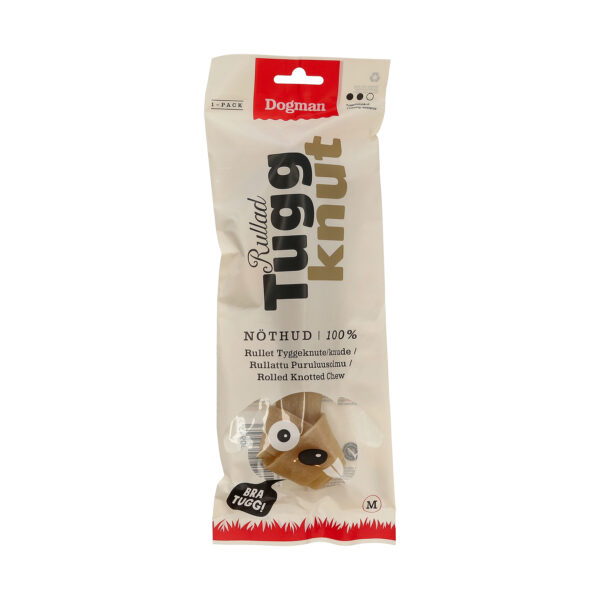 Dogman Tuggknut Rullad Brun 22cm