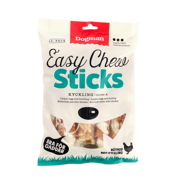 Dogman Easychew Sticks med Kyckling 10p Vit 17,5cm
