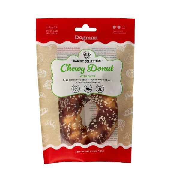 Dogman Bakery Tugg Donut med Anka 10cm