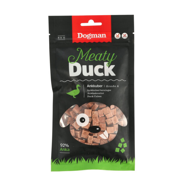 Dogman Meaty Kuber av Anka 80g