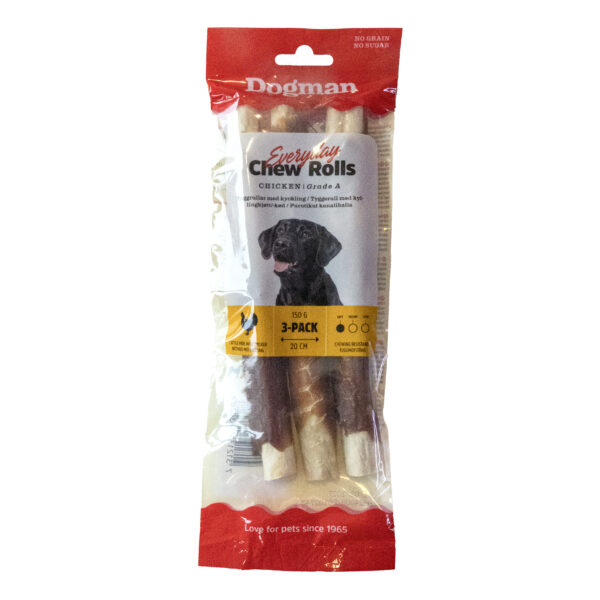 Dogman Everyday Tuggrullar Kyckling 3p 20cm