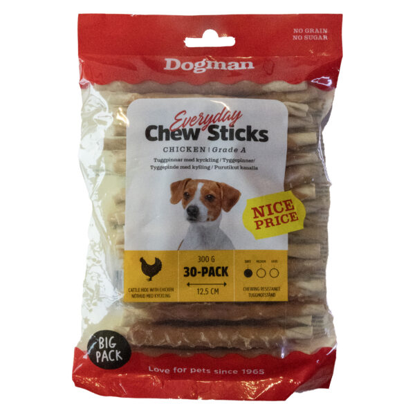 Dogman Everyday Tuggpinnar Kyckling 30p 12,5cm
