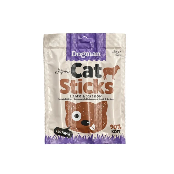Cat sticks 3-pack Kalkon oLamm
