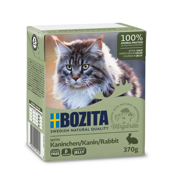 Bozita Katt Bitar i Gelé med Kanin  370 g