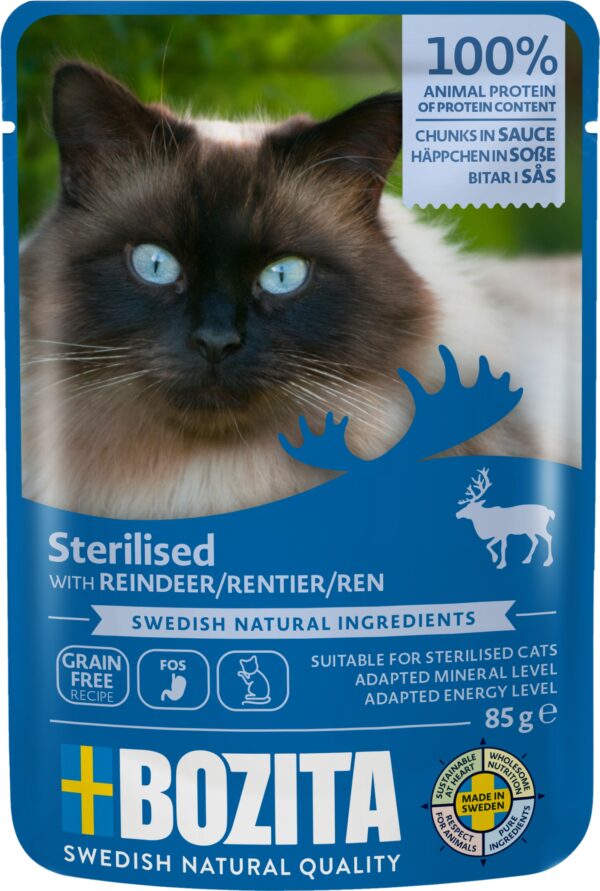 Bozita Pouch Sterilised Reindeer i Sås 85g