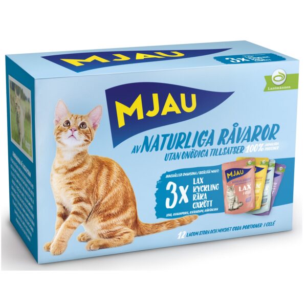 Mjau Multi Kött & Fisk 85gx12
