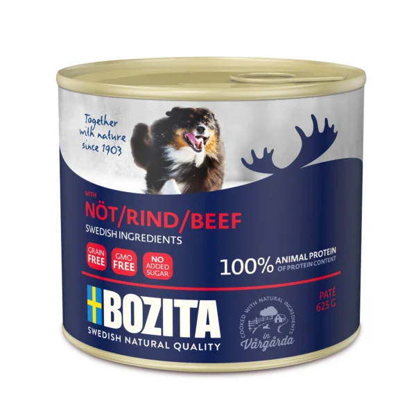 Bozita Hund Nöt Paté 625g