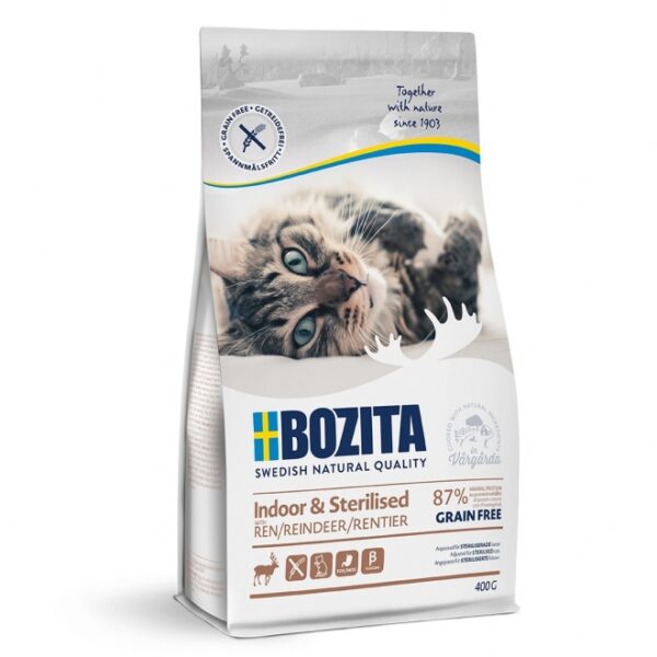 Bozita Indoor & Sterilised Grain Free Ren 400g