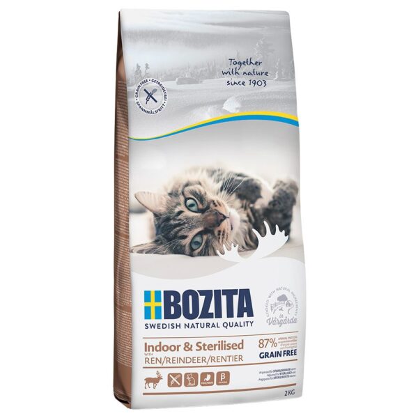 Bozita Indoor & Sterilised Grain Free Ren 2kg