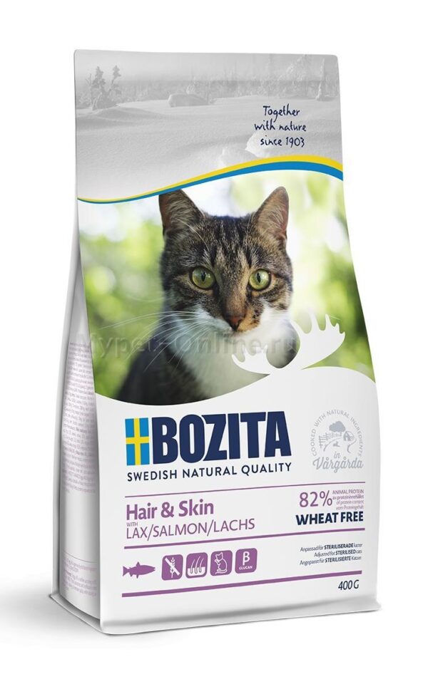Bozita Hair & Skin Wheat Free Lax 400g