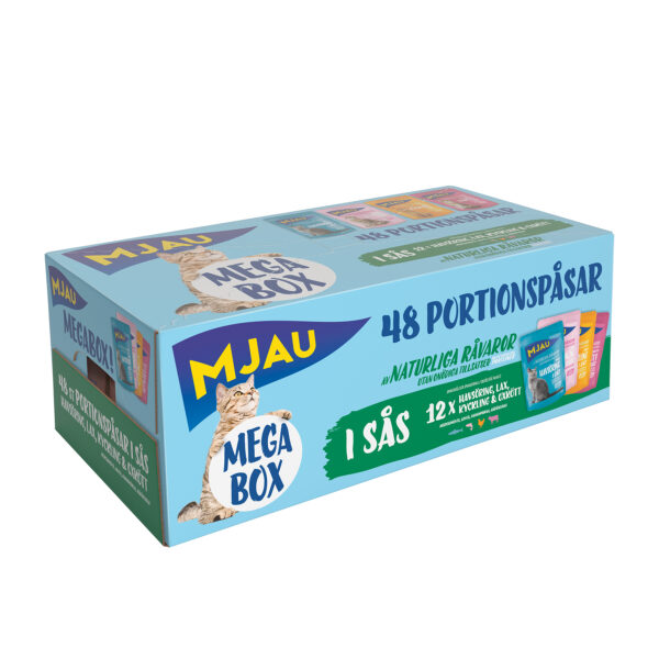 Mjau Megabox Kött o Fisk 85gx48st