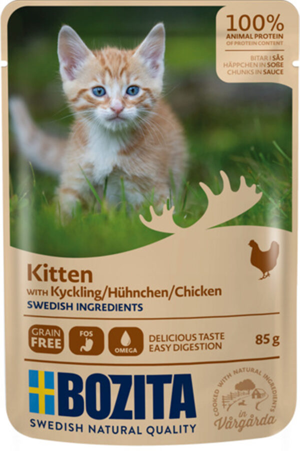 Bozita Kitten Pouch Kyckling i Sås 85g