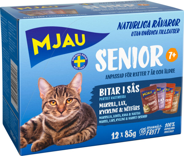 Mjau Multibox Senior 12x85g