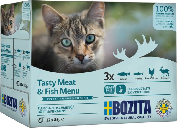 Bozita Meat & Fish  in Sauce Multibox 12x85g