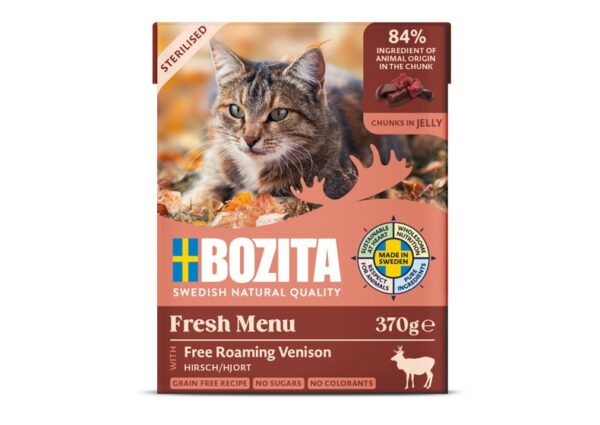 Bozita Sterilised Venison in Jelly 370g