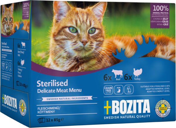 Bozita Sterilised Meat in Jelly Multibox 12x85g