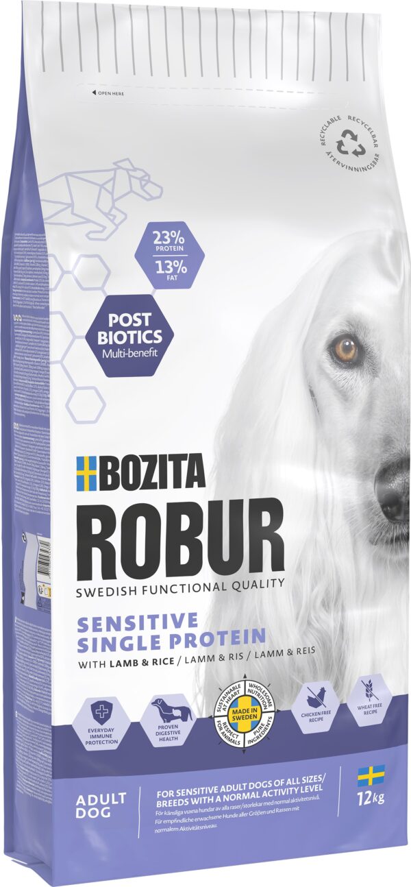 Bozita Robur Adult Sensitive Single Protein Lamb 12kg