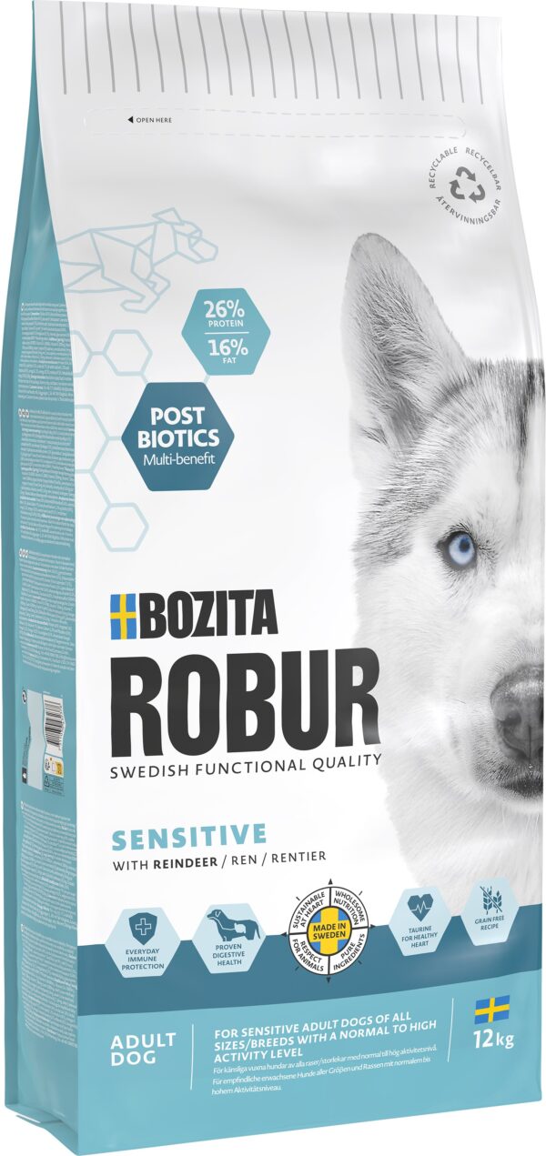 Bozita Robur Adult Sensitive Reindeer 12kg