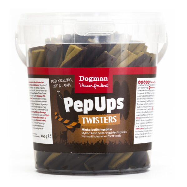 Dogman PepUps Twisters 3smak 450g