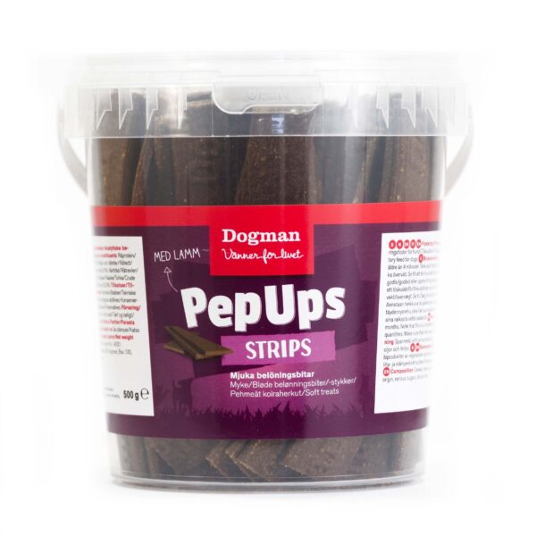 Dogman PepUps Strips Lamm 500g