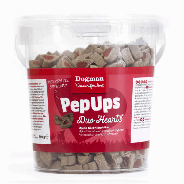 Dogman PepUps Duo Hearts 3smak 500g