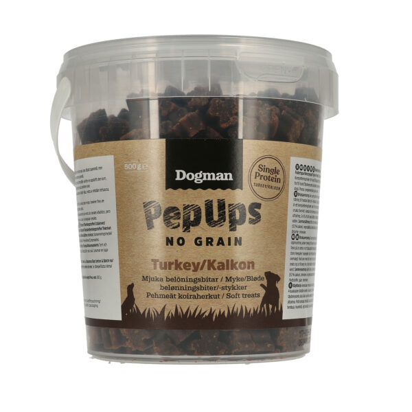 Dogman Pep Ups No Grain Kalkon 500g