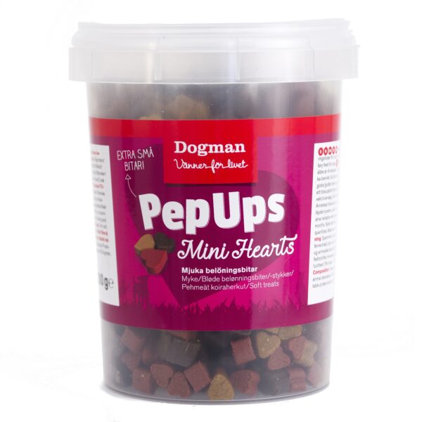 Dogman PepUps Mini Hearts 300g