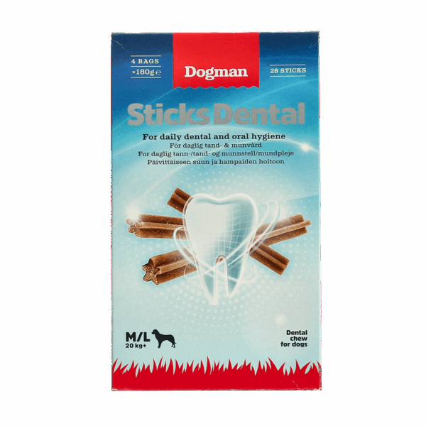 Dogman Sticks Dental Box M/L 4x180g
