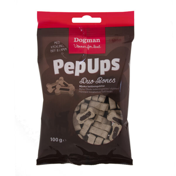 Dogman PepUps Duo Bones 3smak 100g