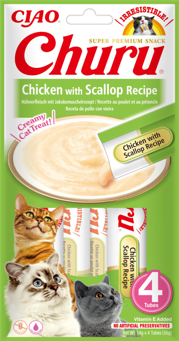 Churu Chicken with Scallop Recipe 4x14g